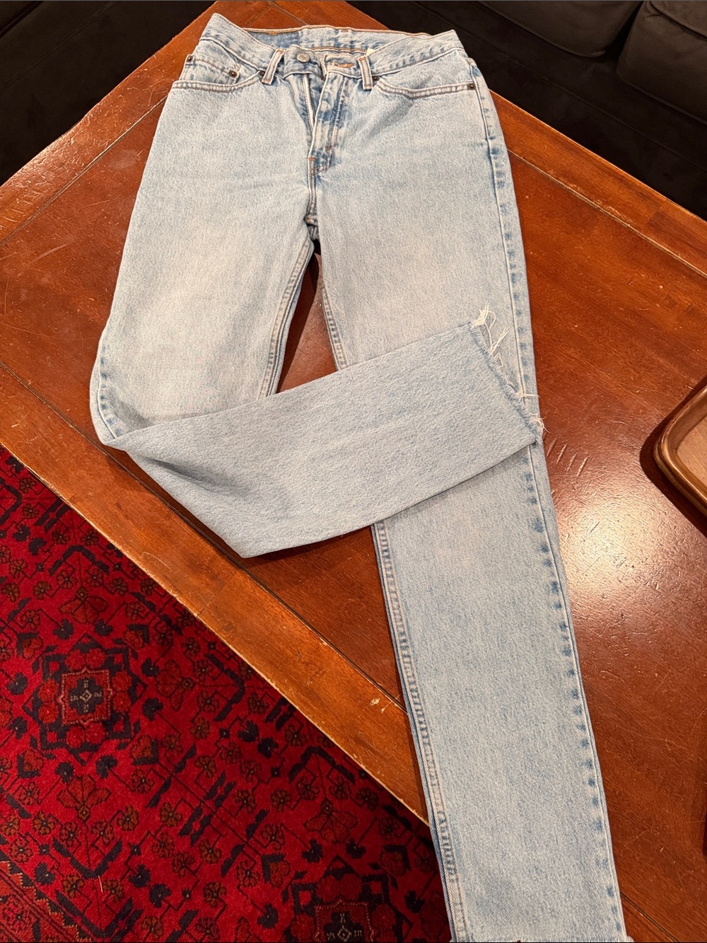 Levi's Pale Blue Straight Leg Women's Jeans